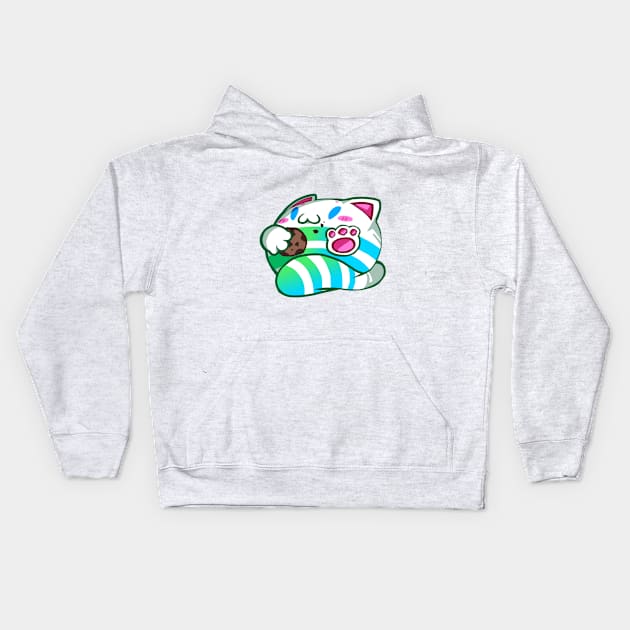 Sound Voltex - Tamacat snack~ Kids Hoodie by Wadaiko